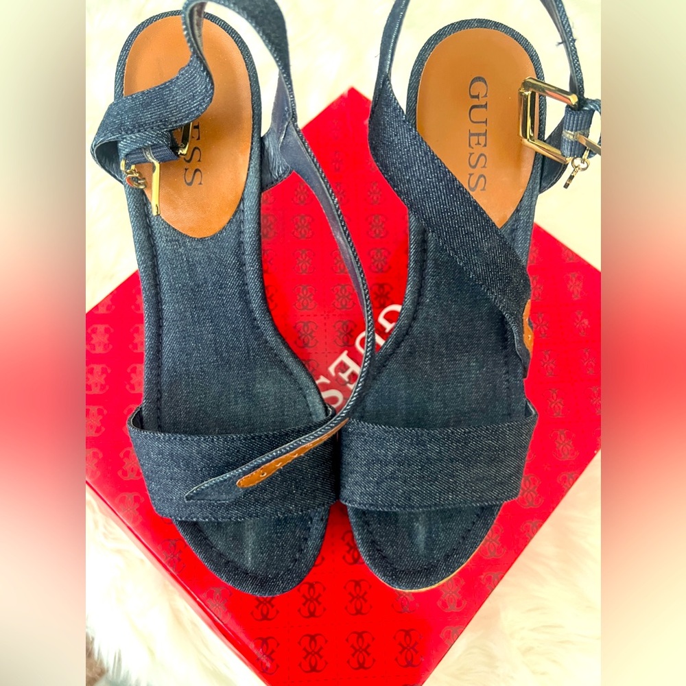 GUESS Denim Sandals